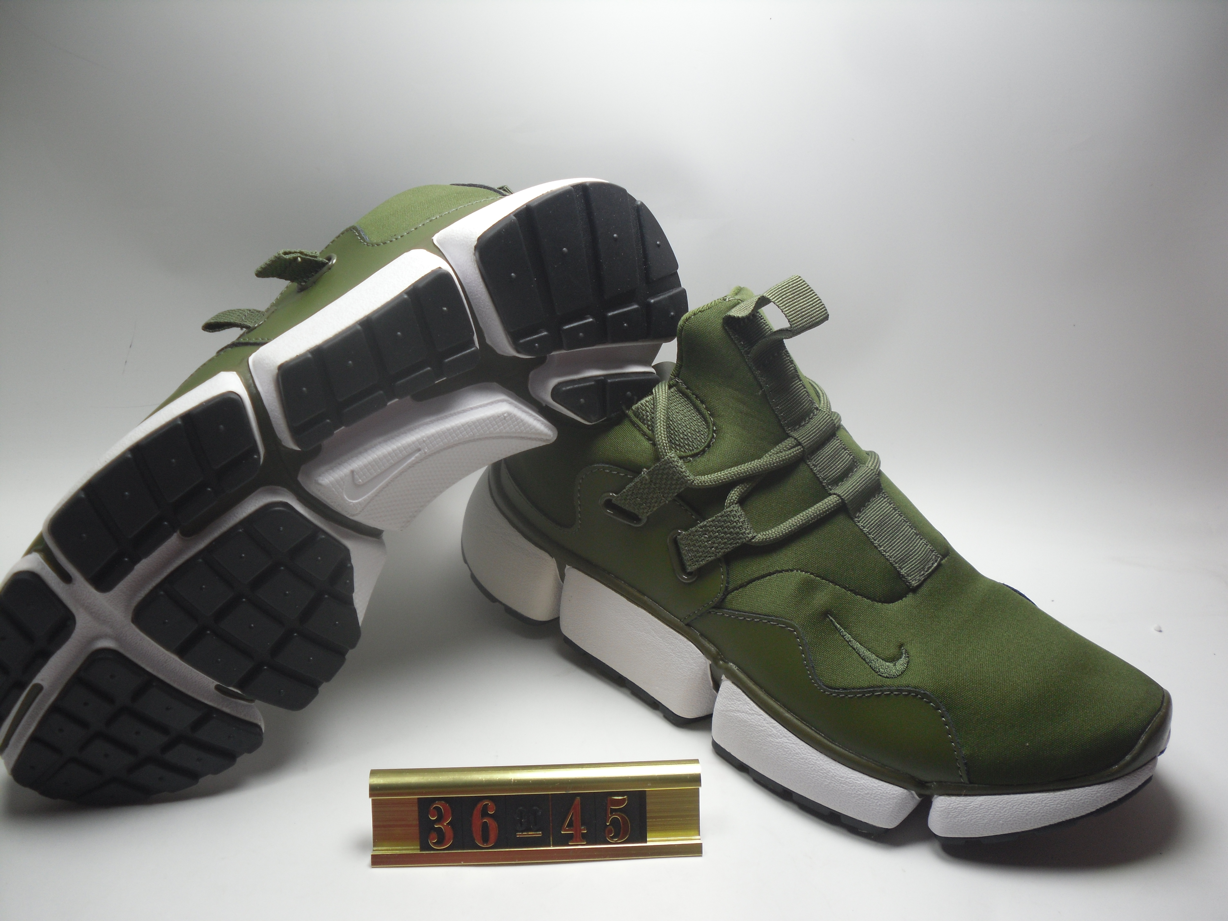 Nike Air Huarache 5 Army Green Shoes - Click Image to Close